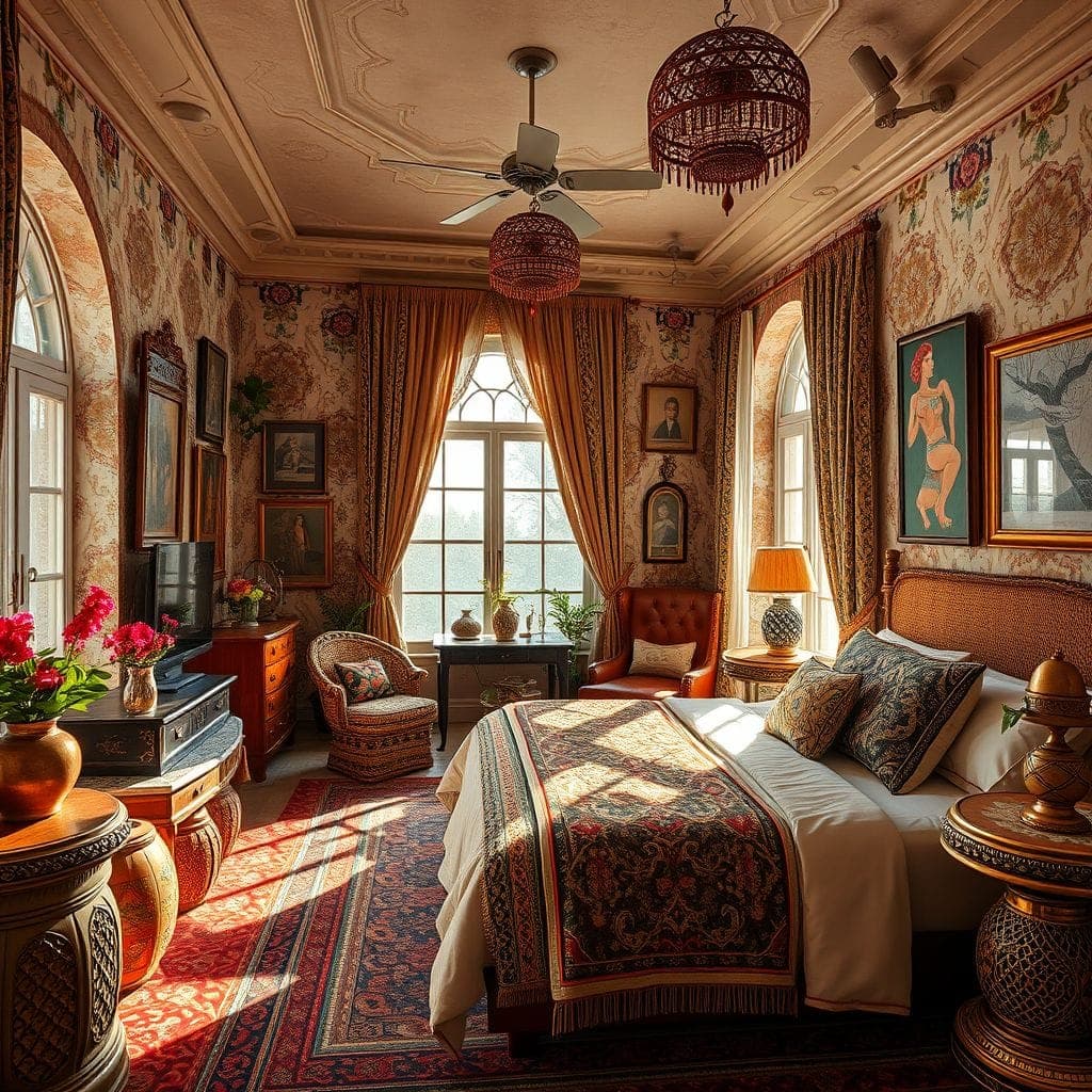 Bohemian Hotel Room design example 4