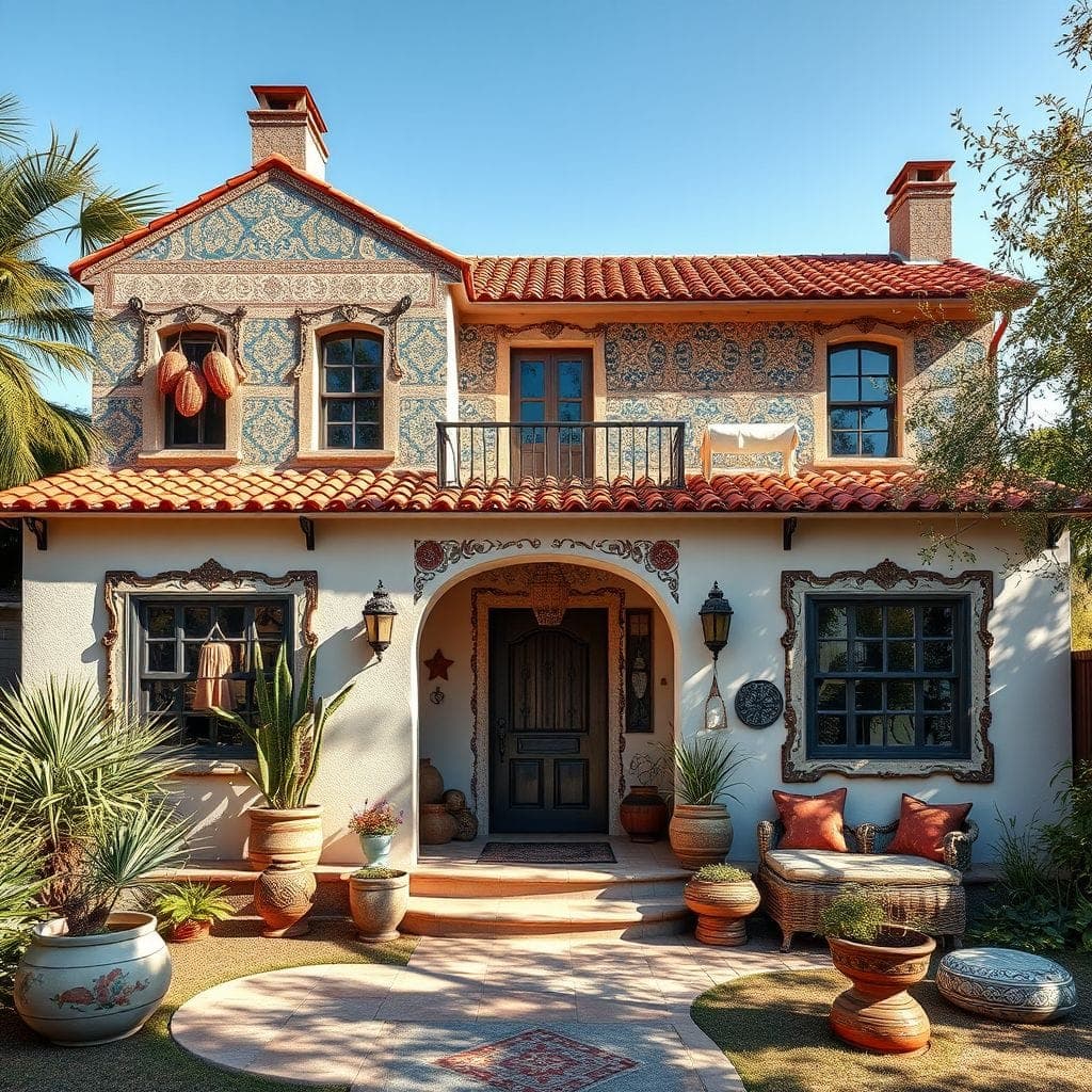 Bohemian House Exterior design example 4