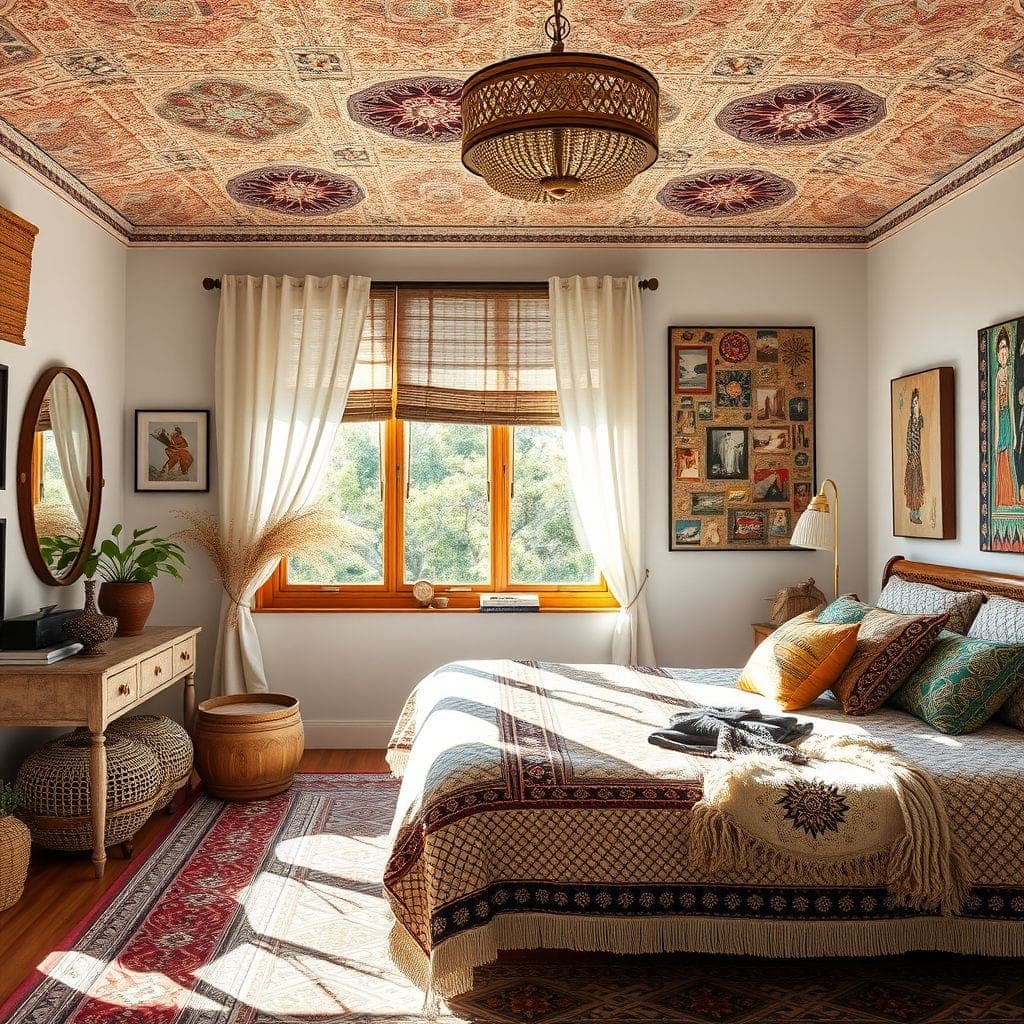 Bohemian Master Bedroom design example 2