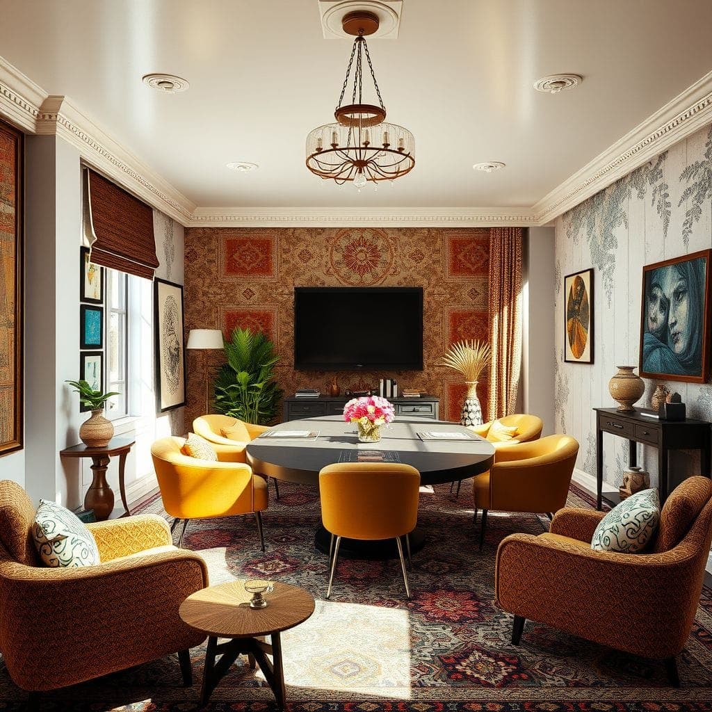 Bohemian Meeting Room design example 3