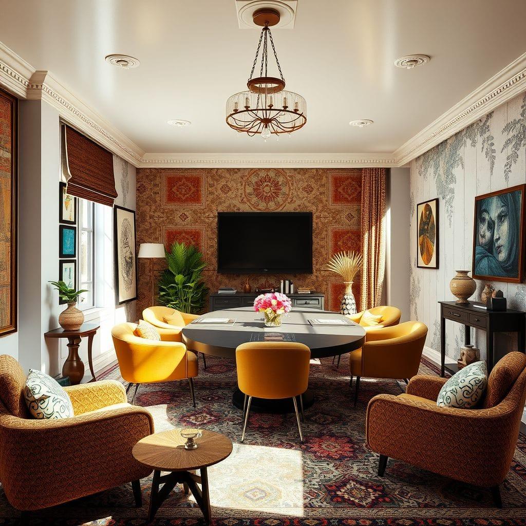 Bohemian Meeting Room design example 3