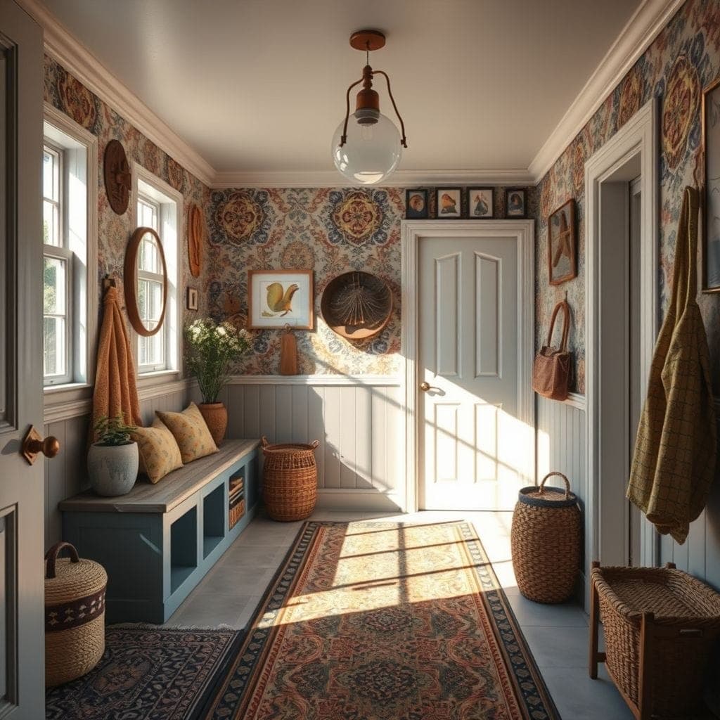 Bohemian Mudroom design example 1
