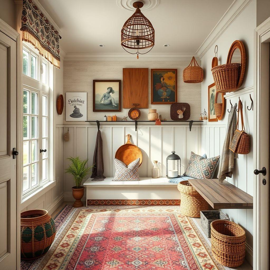 Bohemian Mudroom design example 2