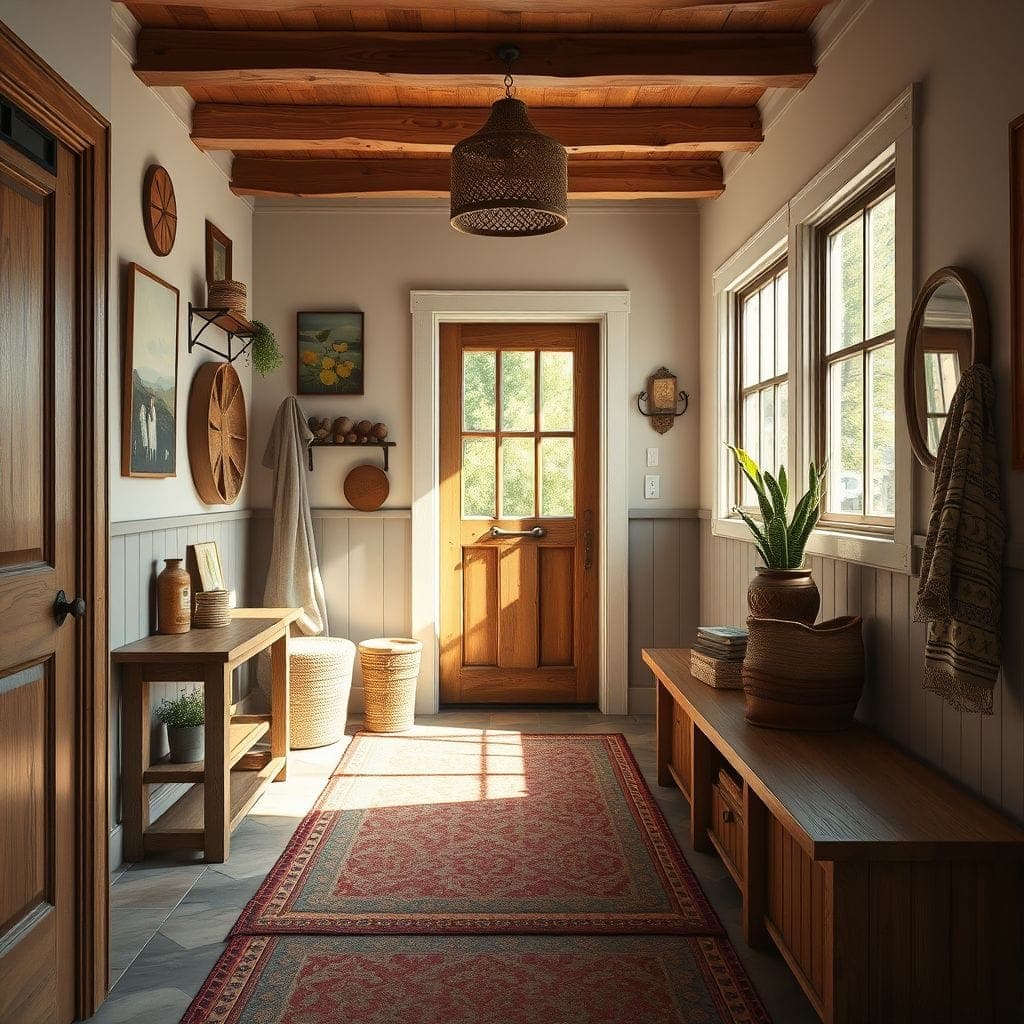 Bohemian Mudroom design example 3