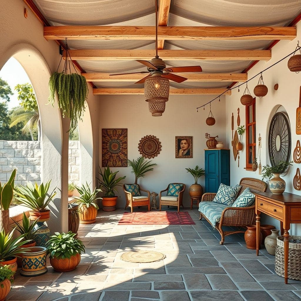 Bohemian Outdoor Garage design example 2
