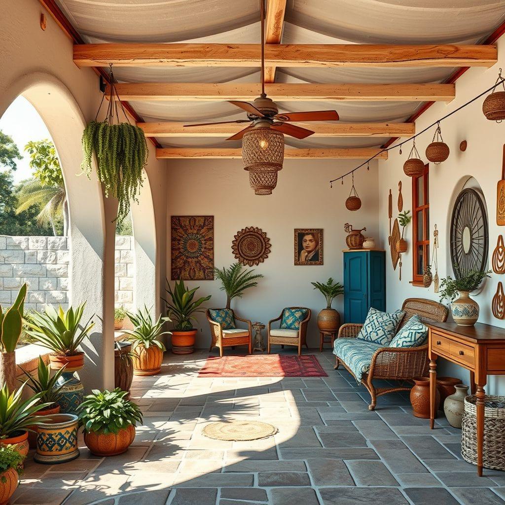 Bohemian Outdoor Garage design example 2