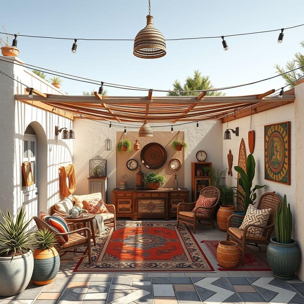 Bohemian Outdoor Garage design example 3