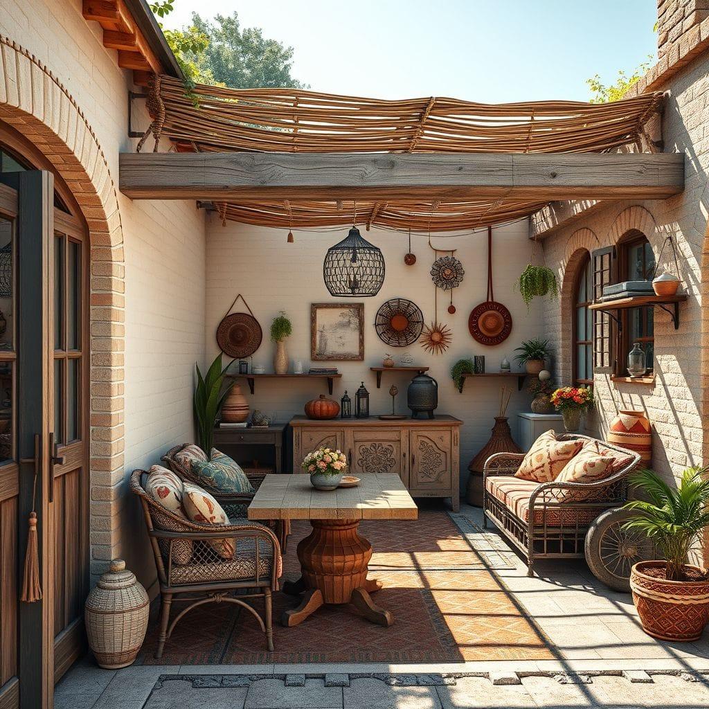 Bohemian Outdoor Garage design example 4