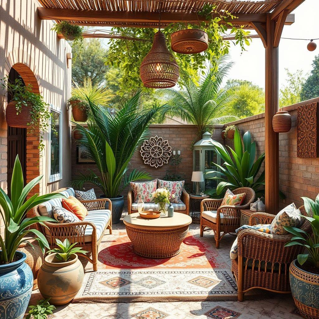 Bohemian Outdoor Garden design example 1