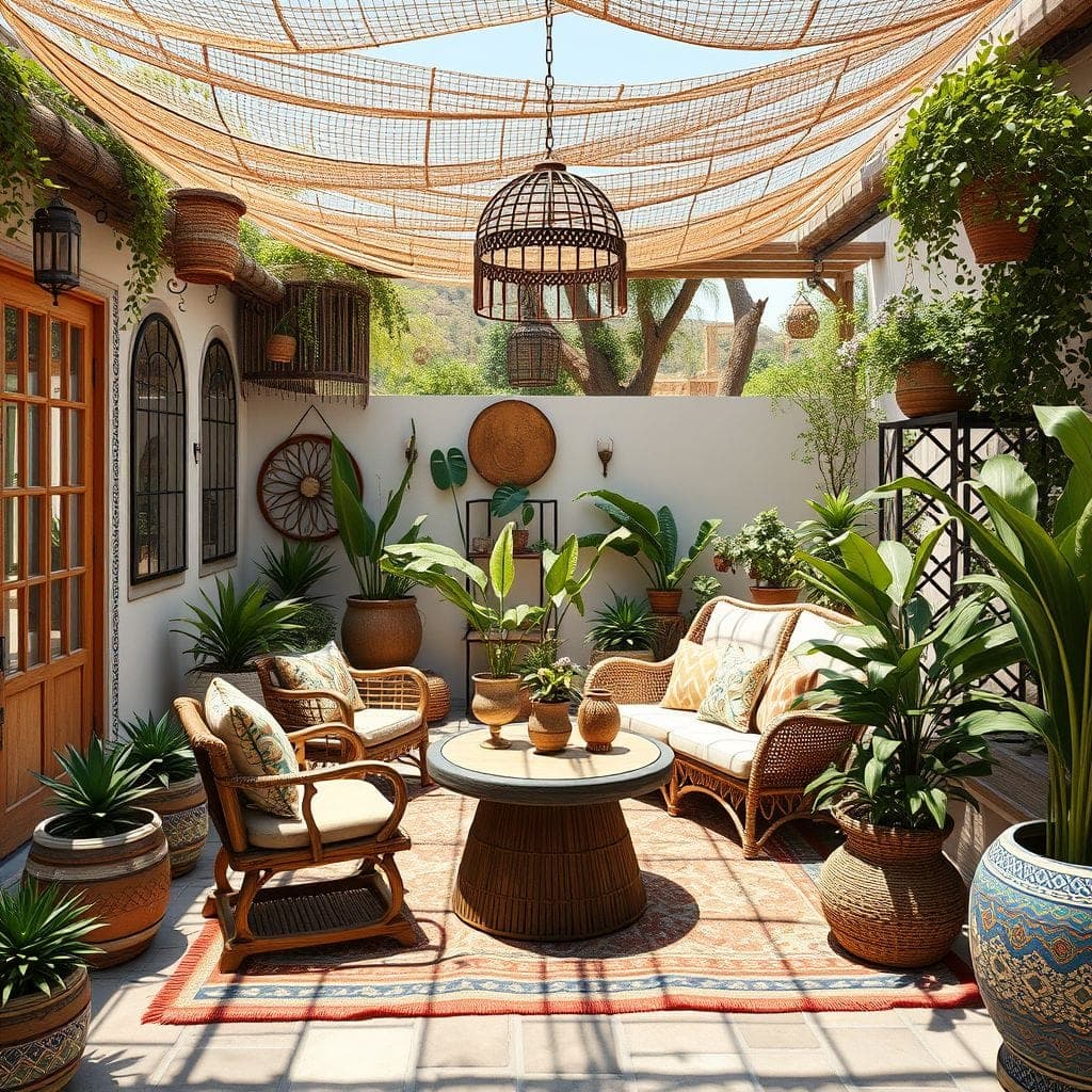 Bohemian Outdoor Garden design example 2