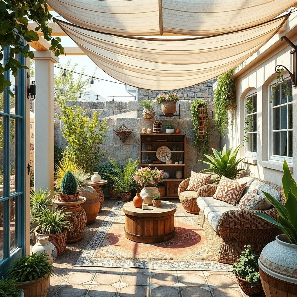 Bohemian Outdoor Garden design example 3