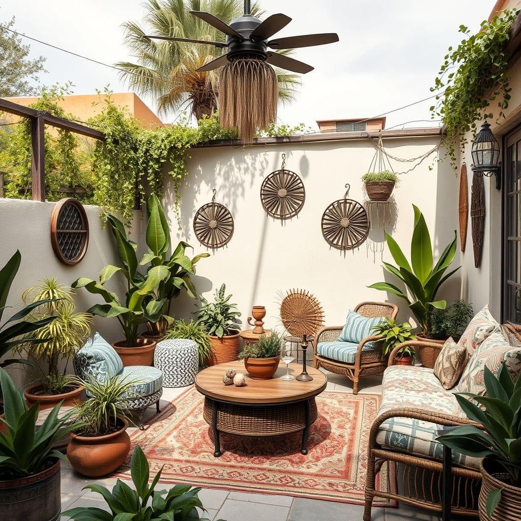 Bohemian Outdoor Garden design example 4