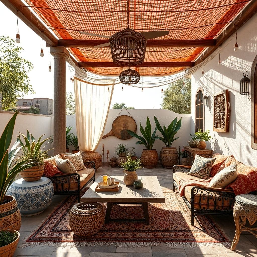 Bohemian Outdoor Patio design example 2
