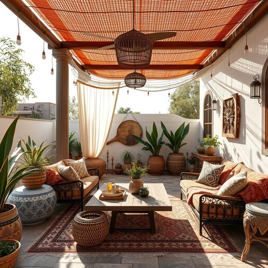 Bohemian Outdoor Patio design example 2