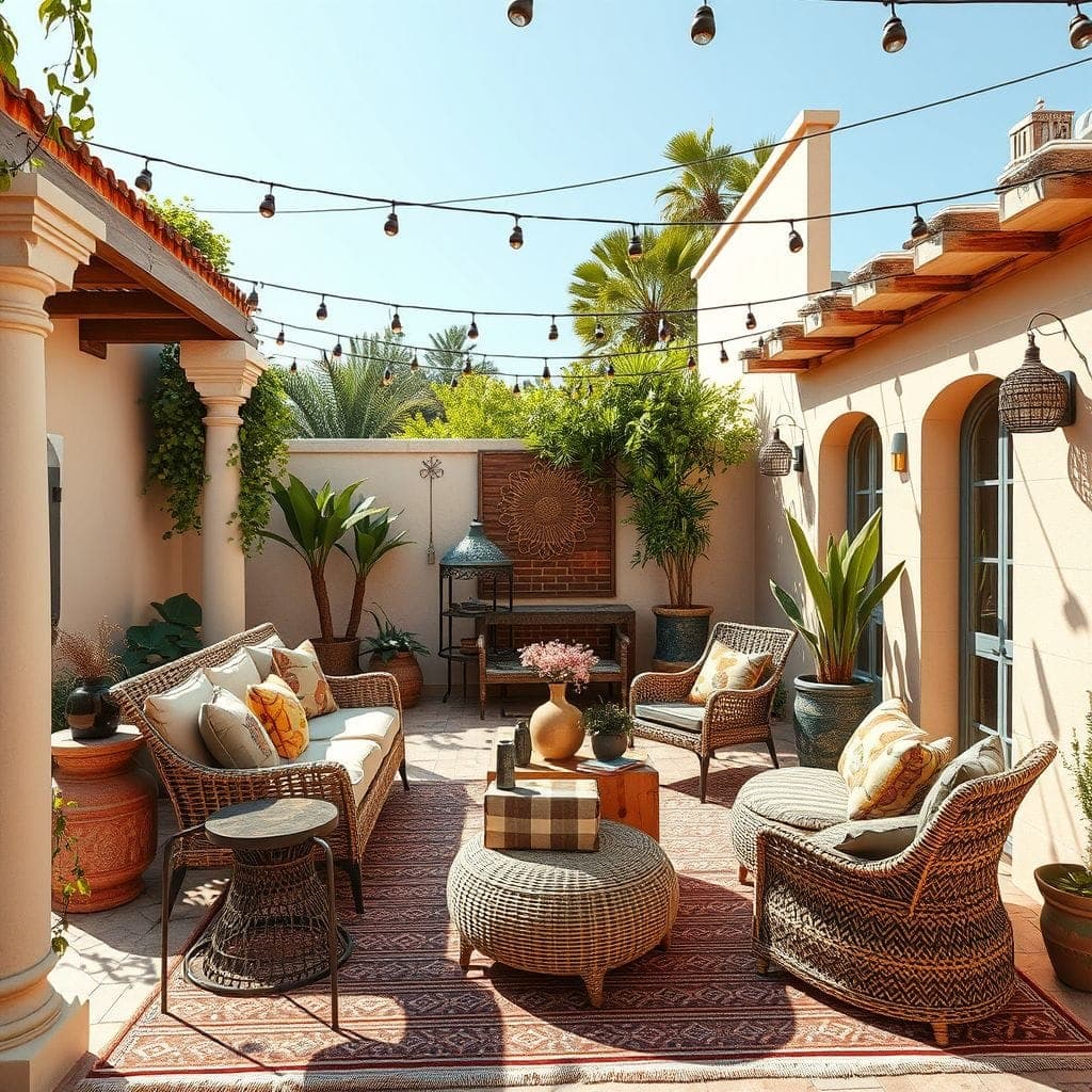 Bohemian Outdoor Patio design example 4