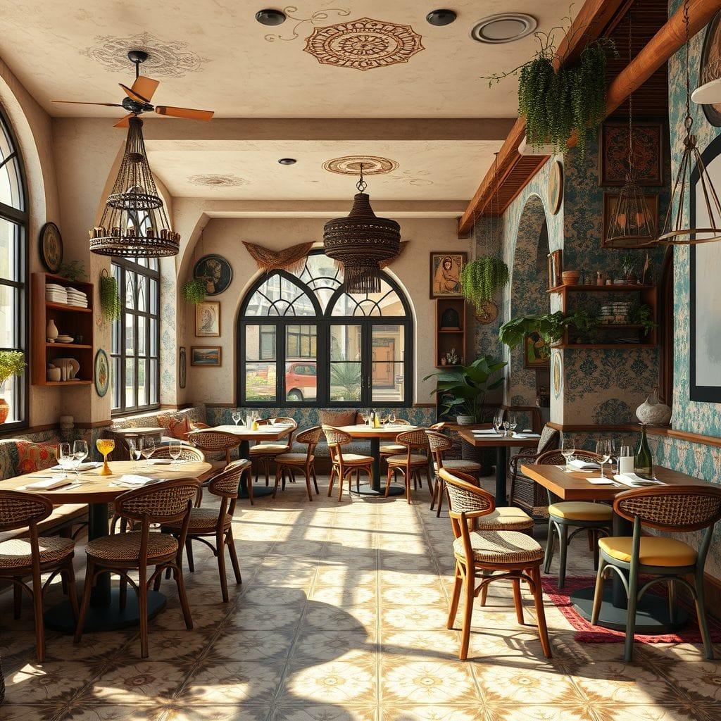 Bohemian Restaurant design example 1