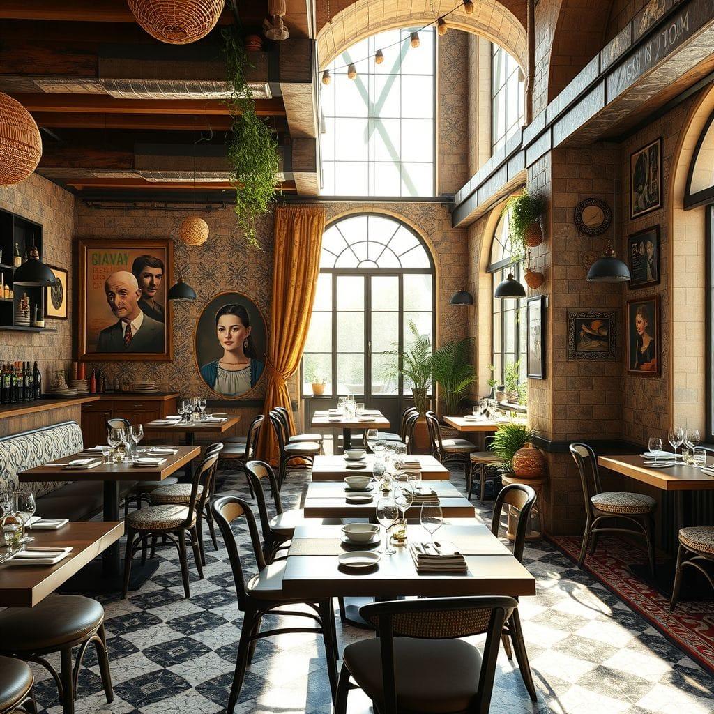 Bohemian Restaurant design example 2