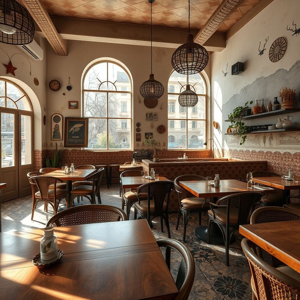 Bohemian Restaurant design example 3