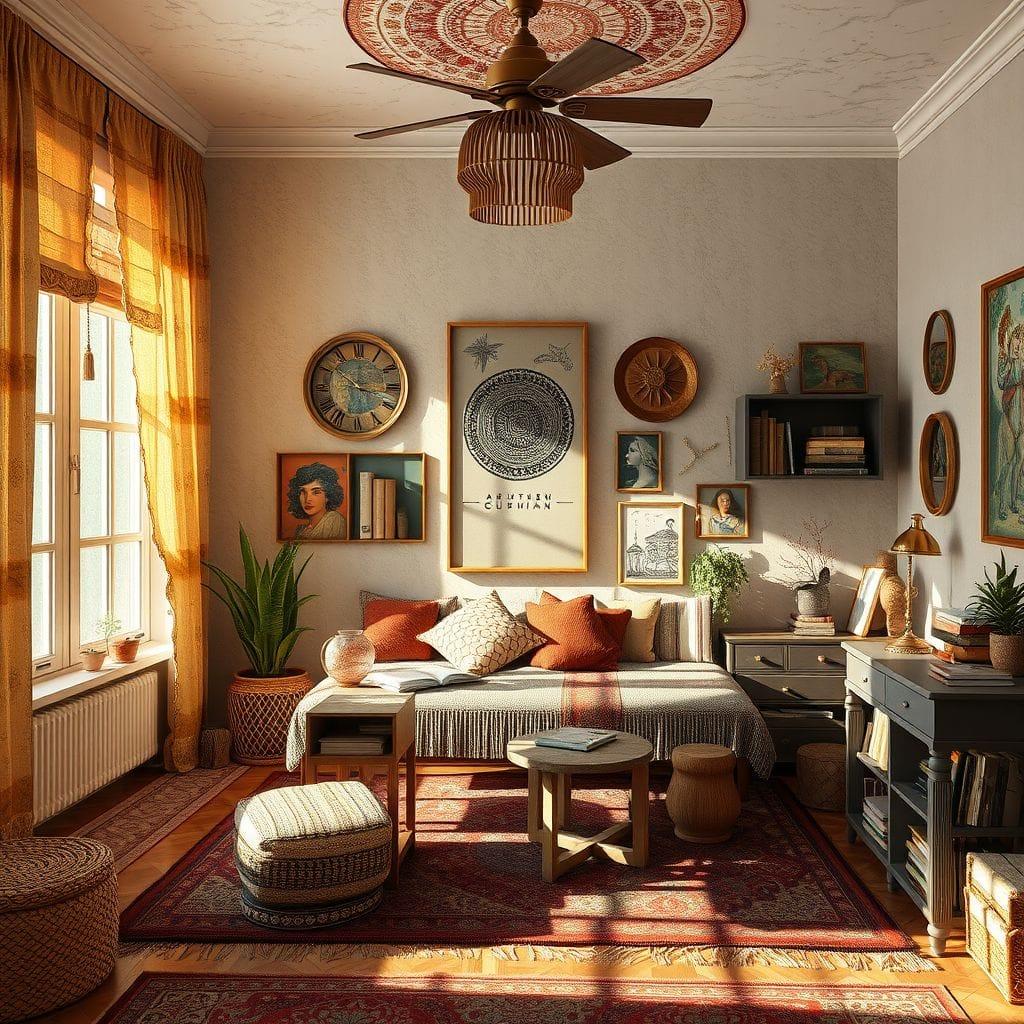 Bohemian Study Room design example 4