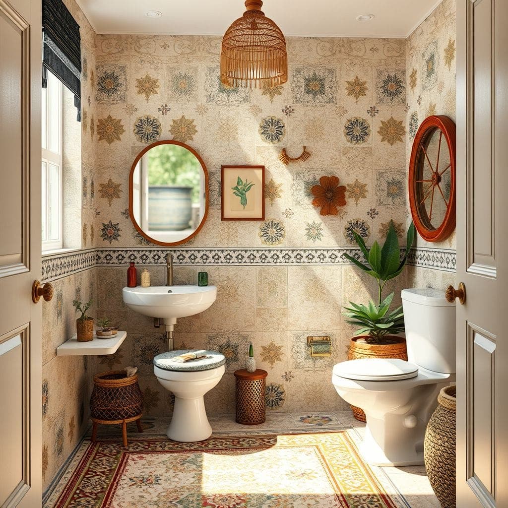Bohemian Toilet design example 1