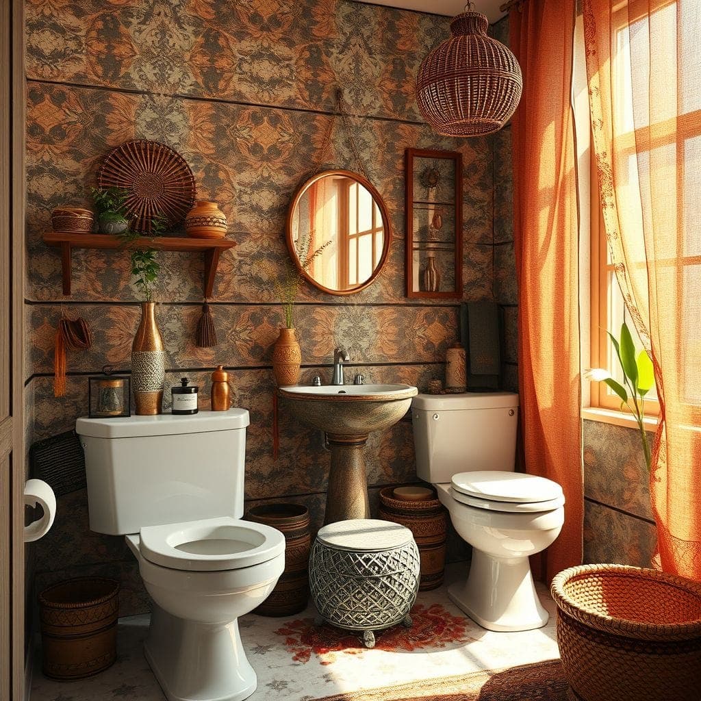 Bohemian Toilet design example 4