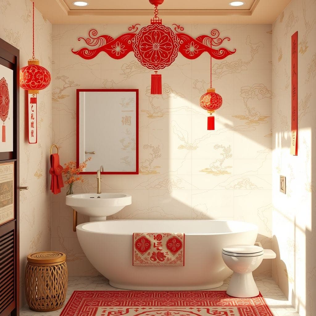 Chinese New Year Bathroom design example 1