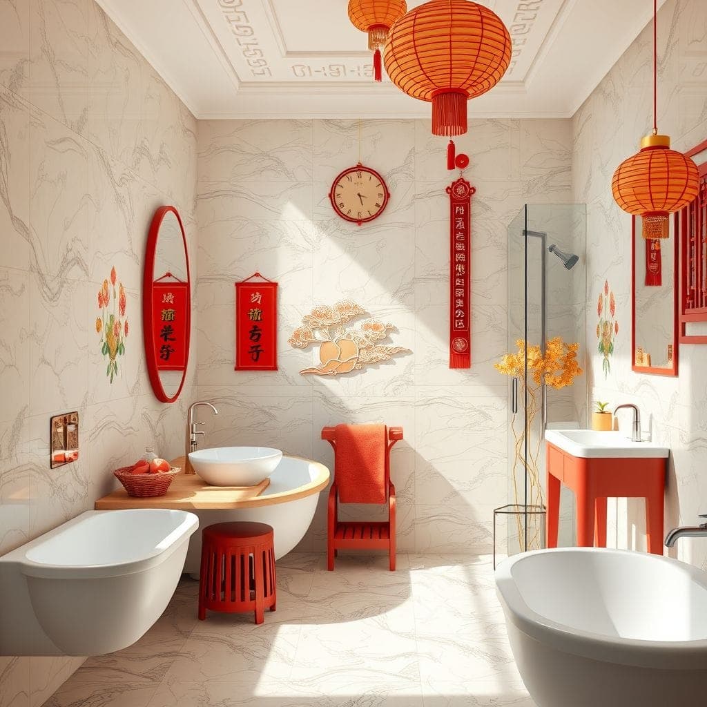 Chinese New Year Bathroom design example 2