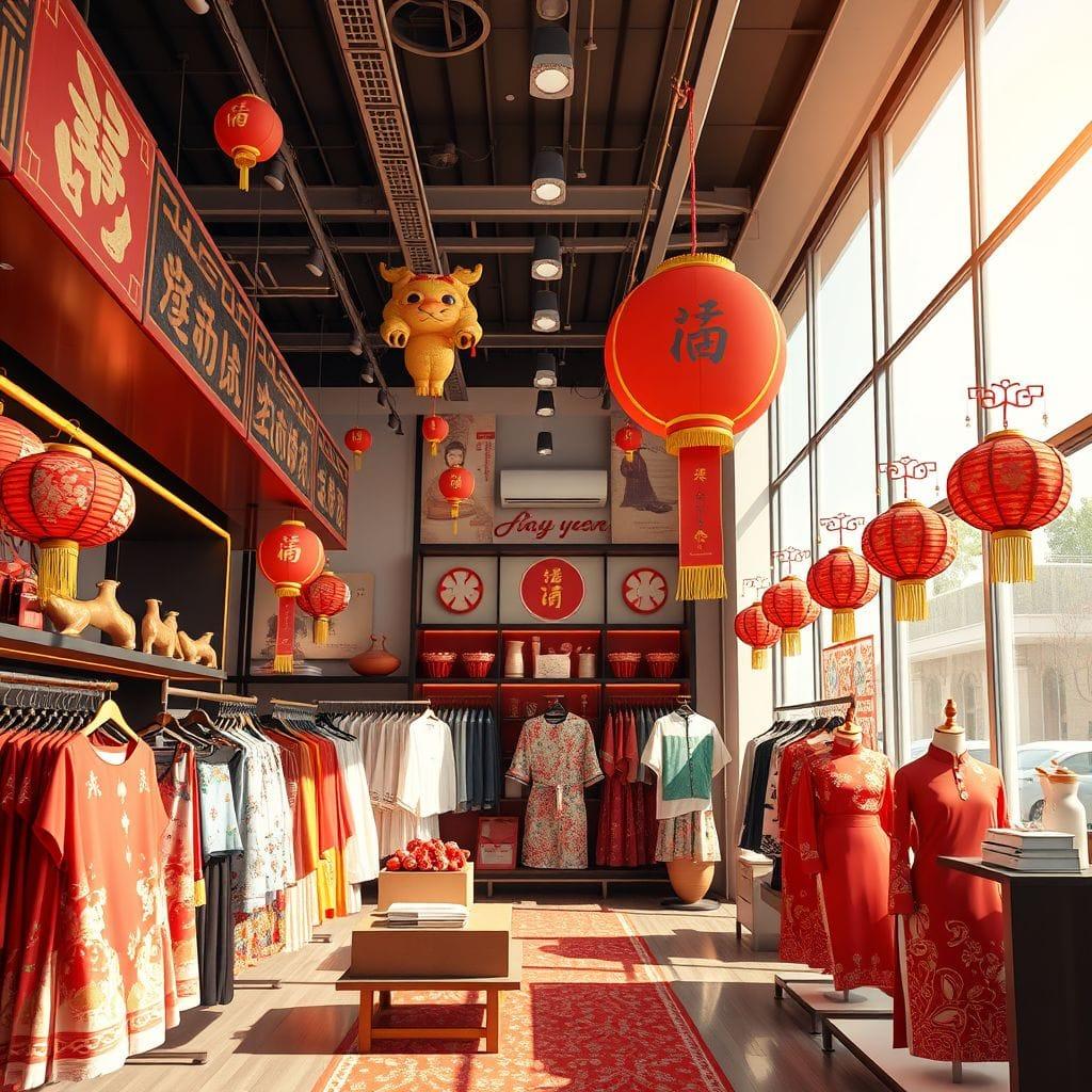 Chinese New Year Clothing Store design example 4