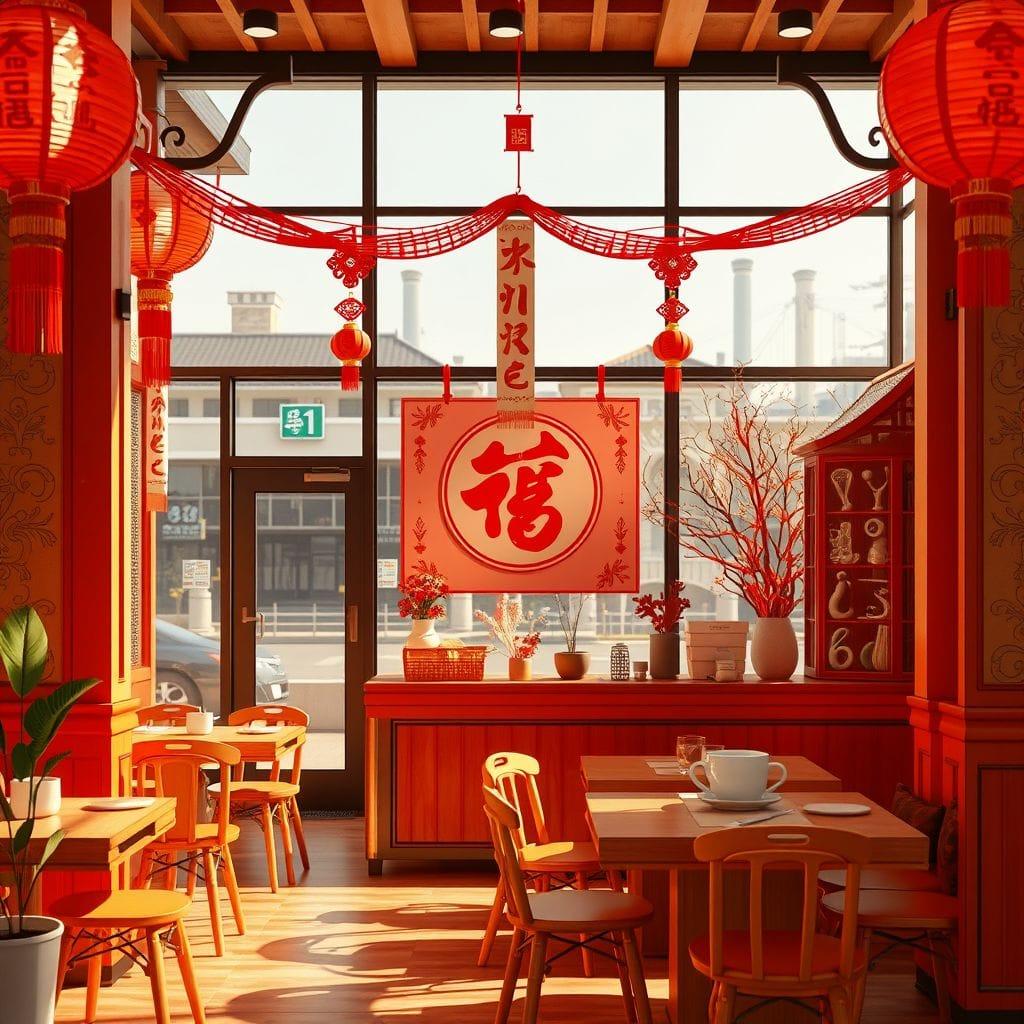 Chinese New Year Coffee Shop design example 1