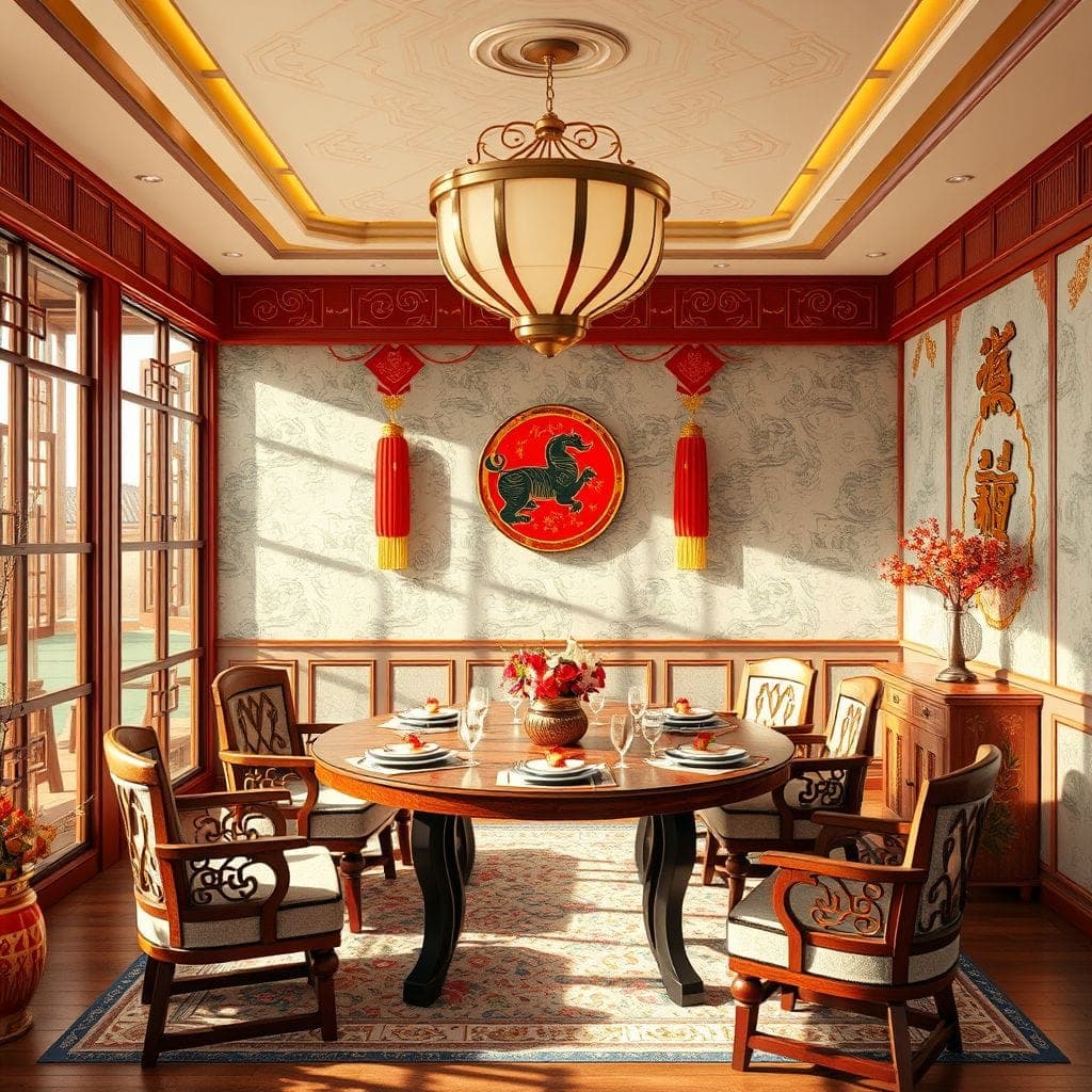Chinese New Year Dining Room design example 1