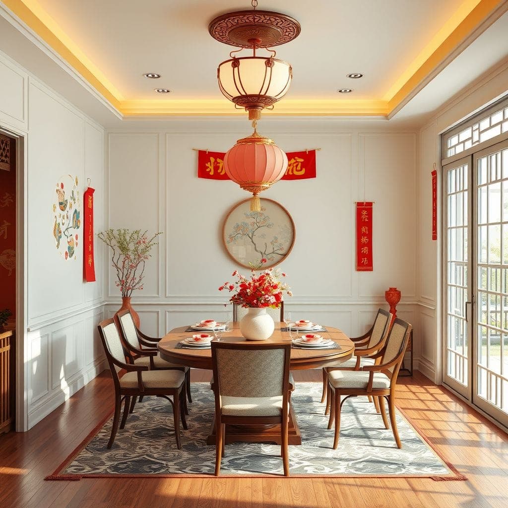 Chinese New Year Dining Room design example 4
