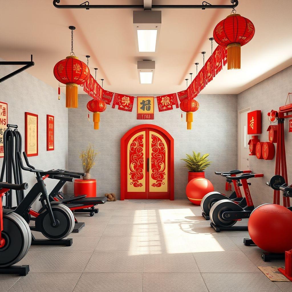 Chinese New Year Garage Gym design example 1
