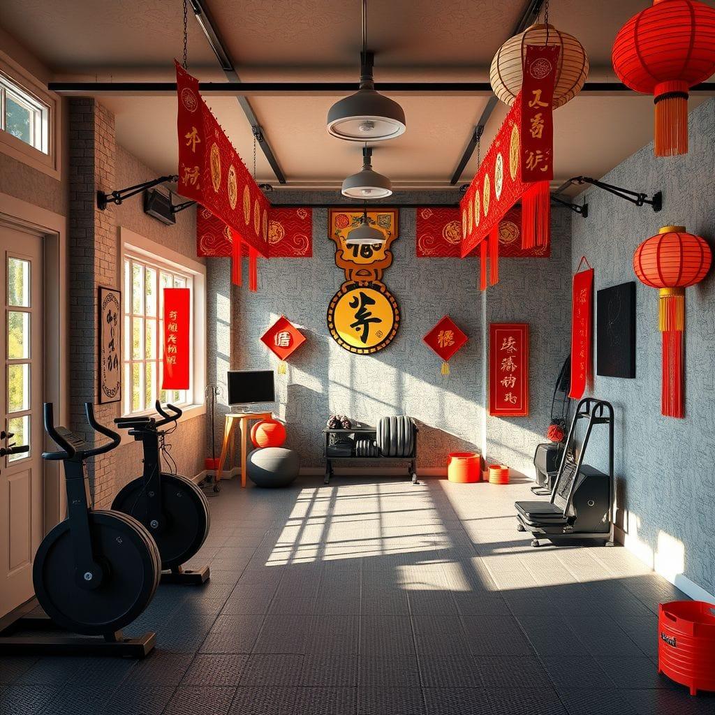 Chinese New Year Garage Gym design example 2