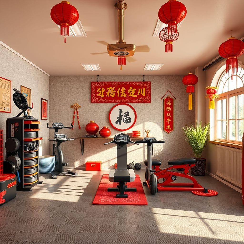 Chinese New Year Garage Gym design example 4
