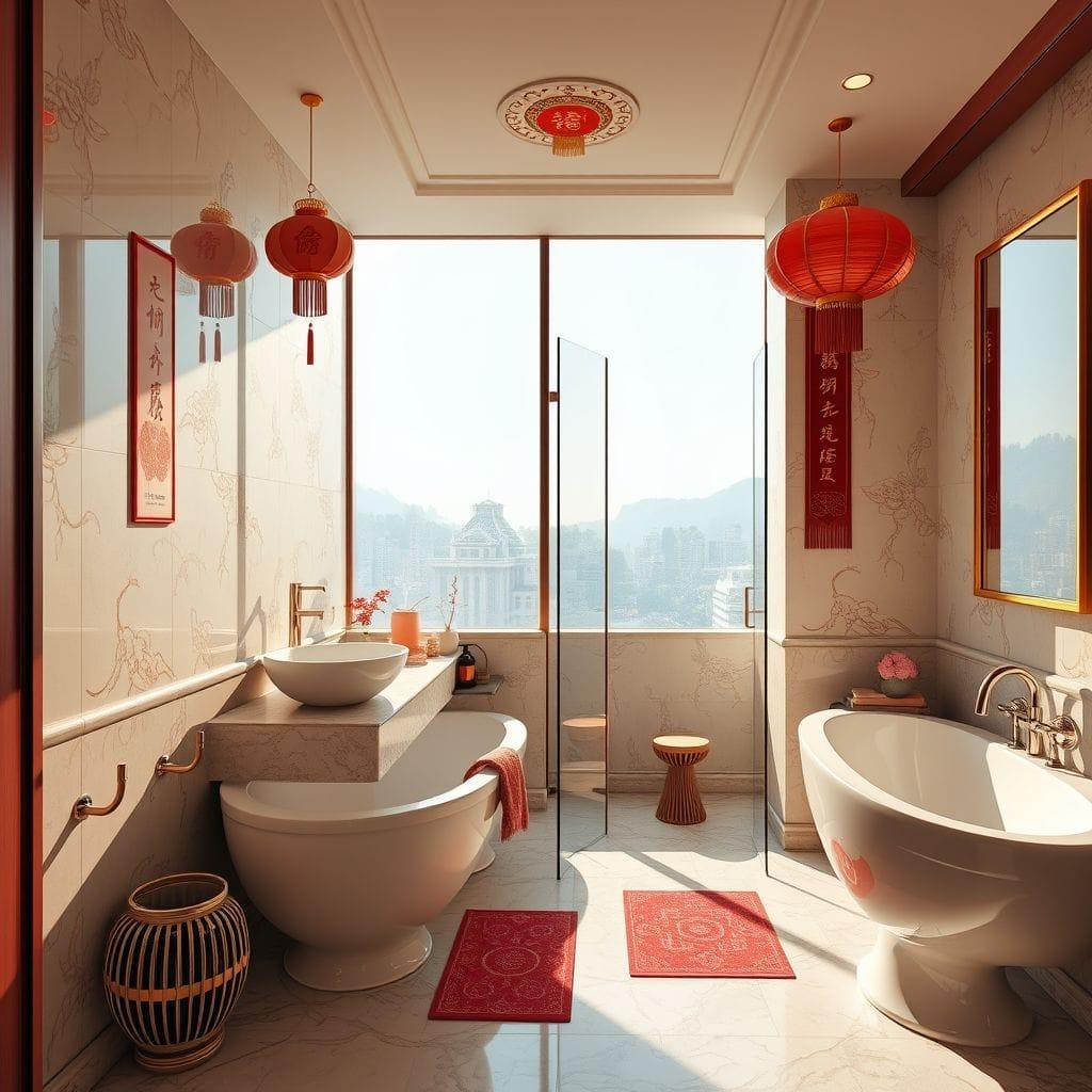 Chinese New Year Hotel Bathroom design example 3