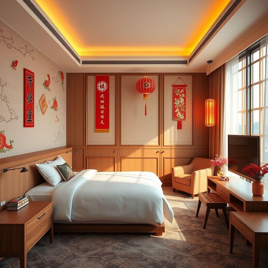 Chinese New Year Hotel Room design example 4