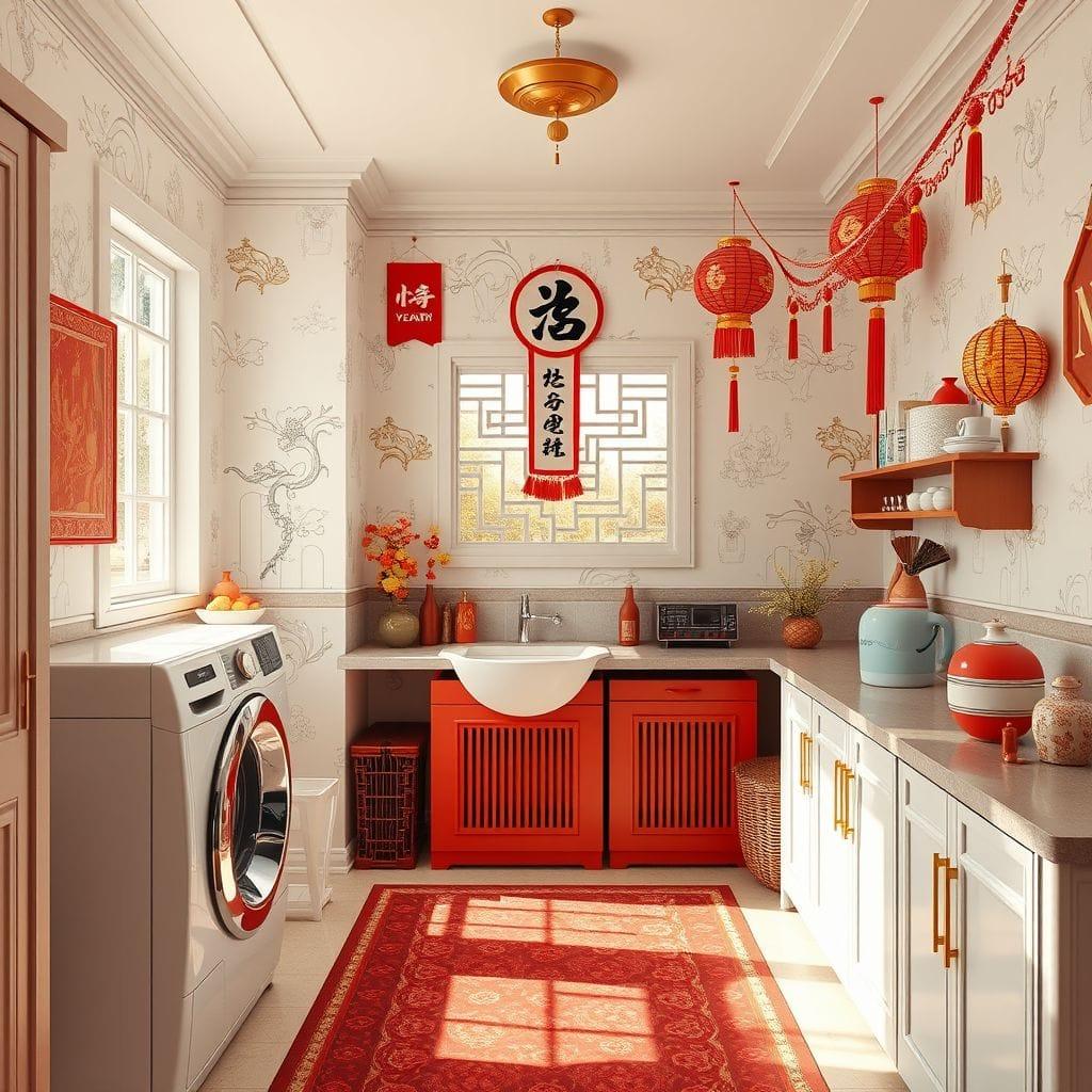 Chinese New Year Laundry Room design example 3