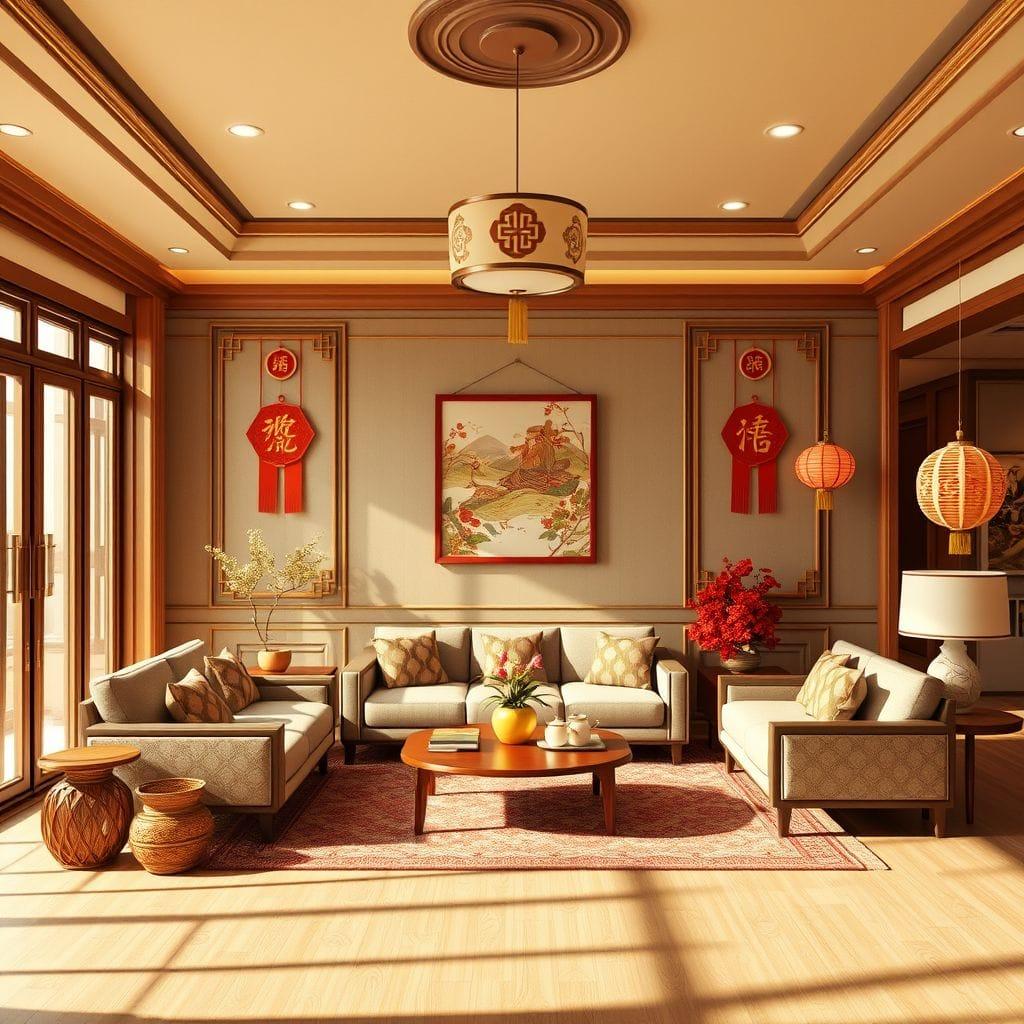 Chinese New Year Living Room design example 1