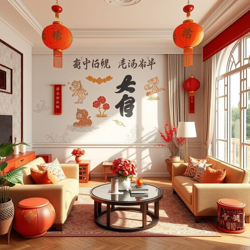 Chinese New Year Living Room design example 2