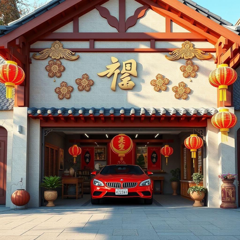 Chinese New Year Outdoor Garage design example 1