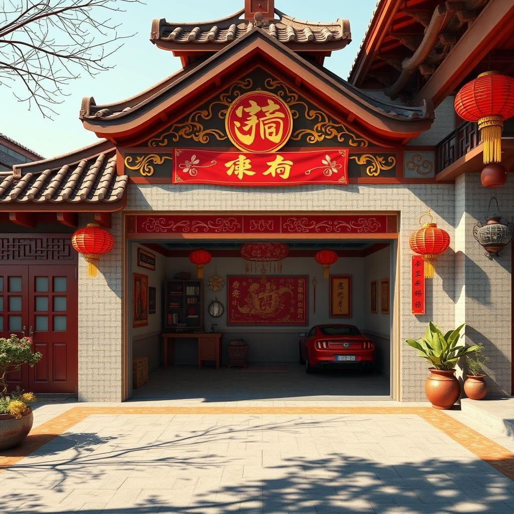 Chinese New Year Outdoor Garage design example 3
