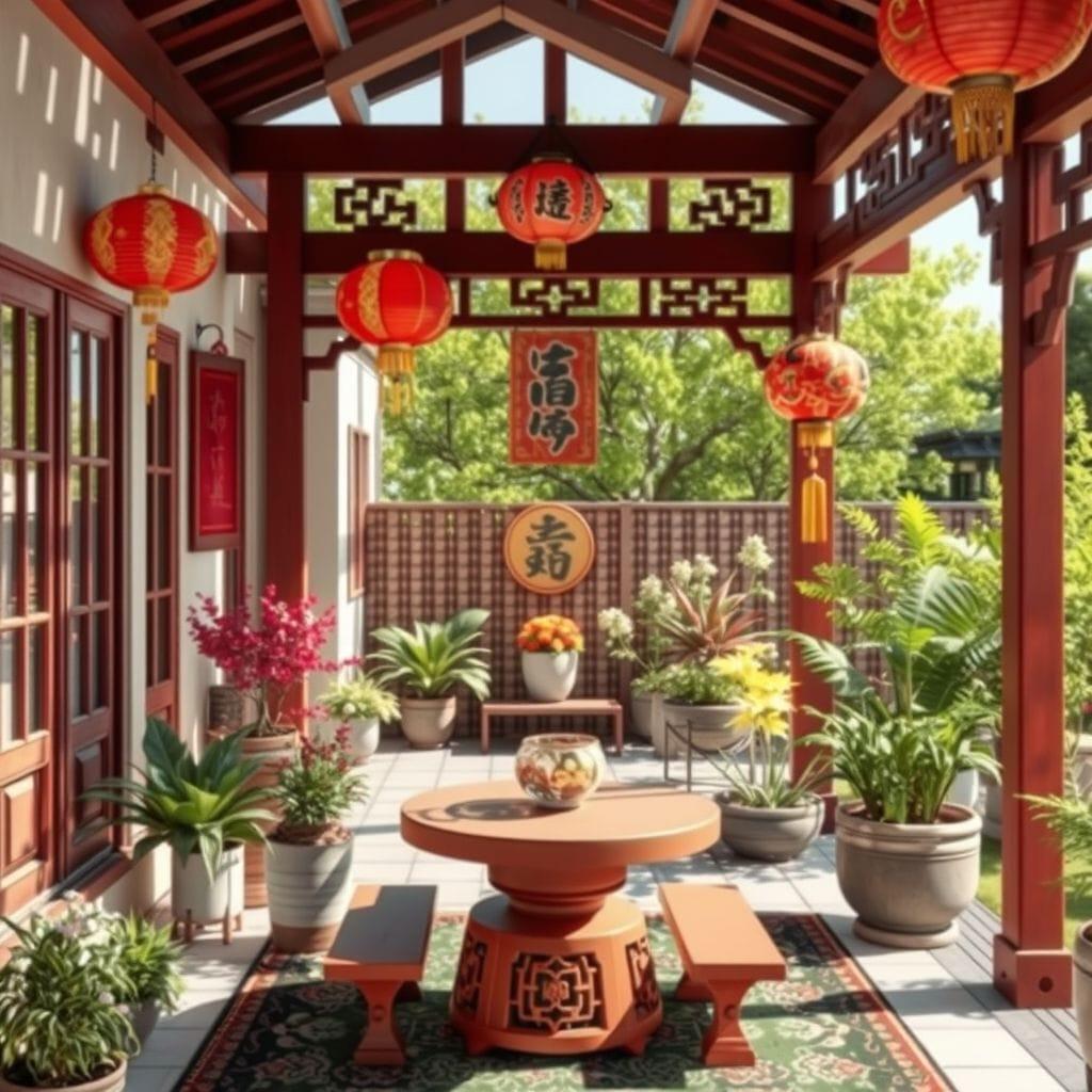 Chinese New Year Outdoor Garden design example 1