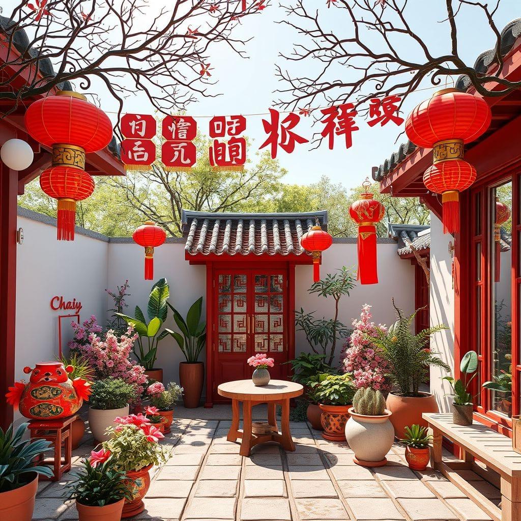 Chinese New Year Outdoor Garden design example 4