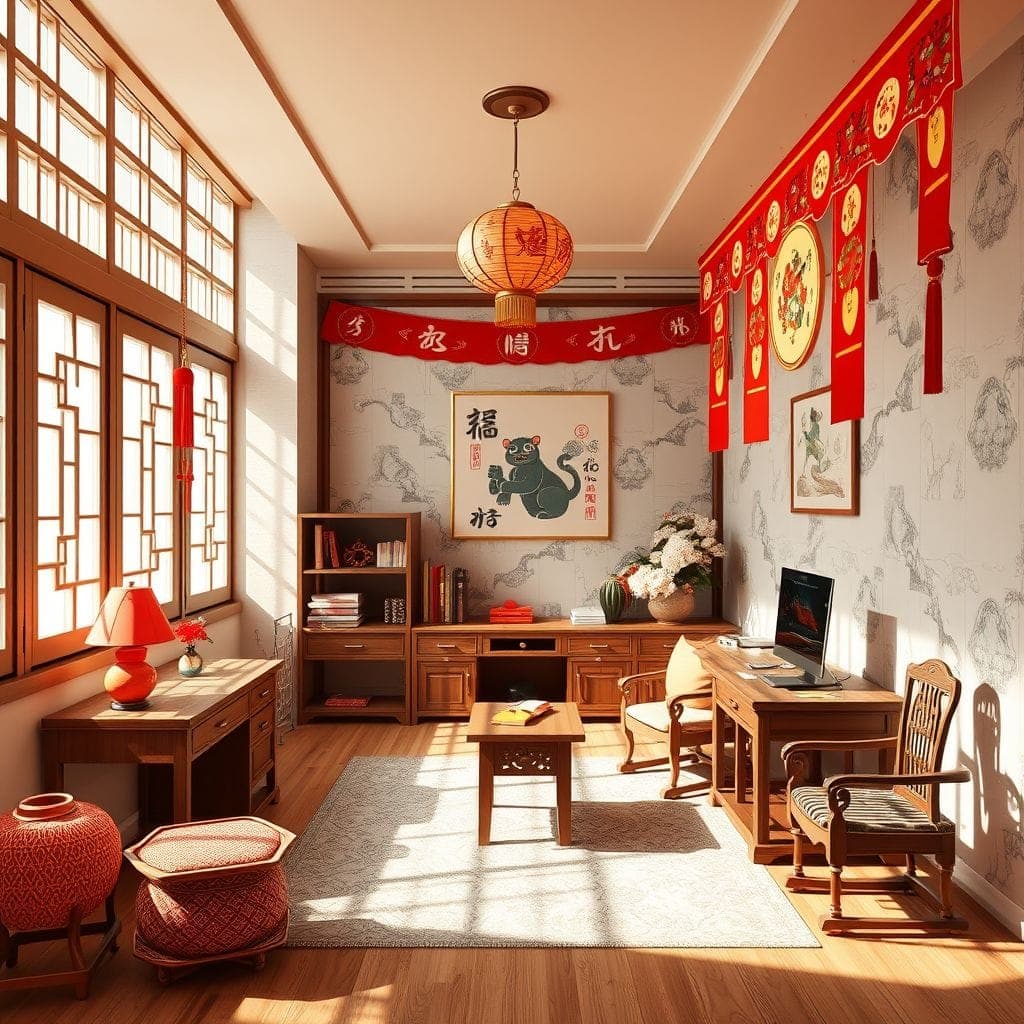 Chinese New Year Study Room design example 1