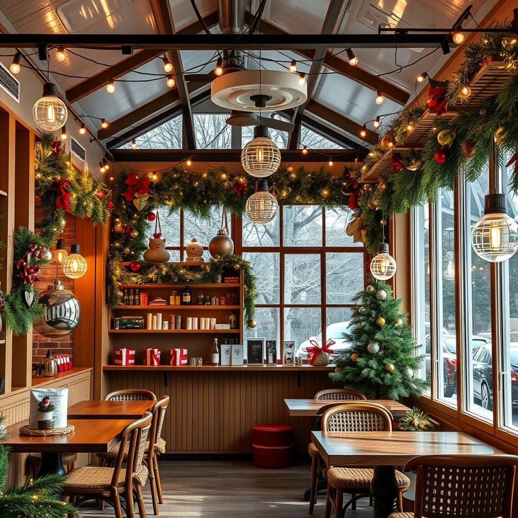 Christmas Coffee Shop design example 1