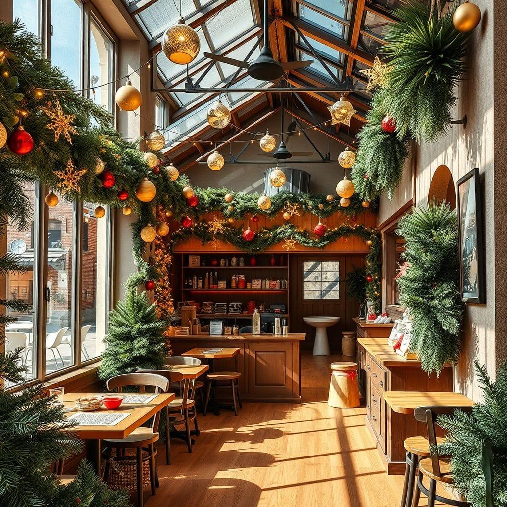 Christmas Coffee Shop design example 4