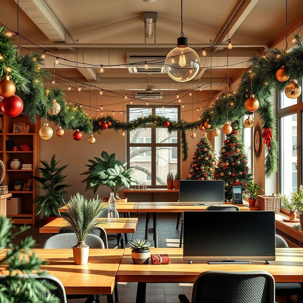 Christmas Coworking Space design example 4