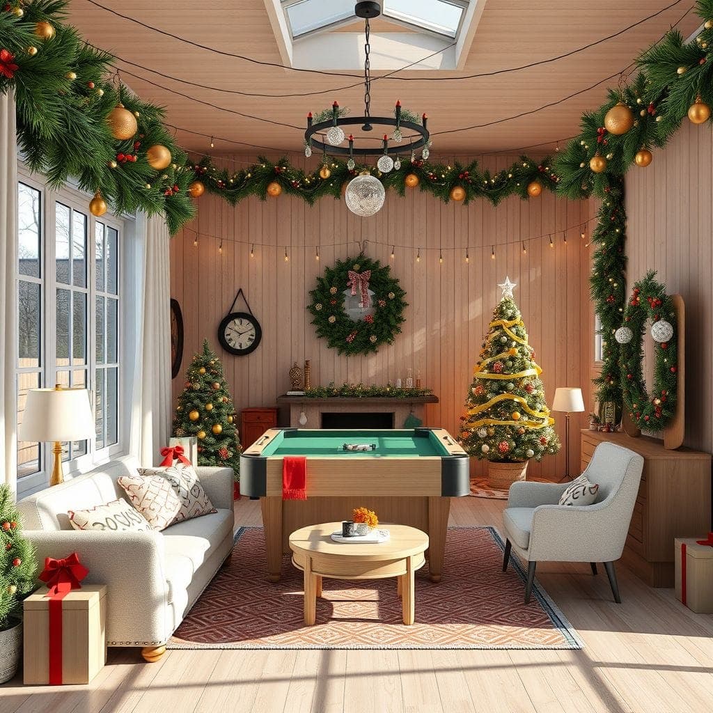 Christmas Game Room design example 1