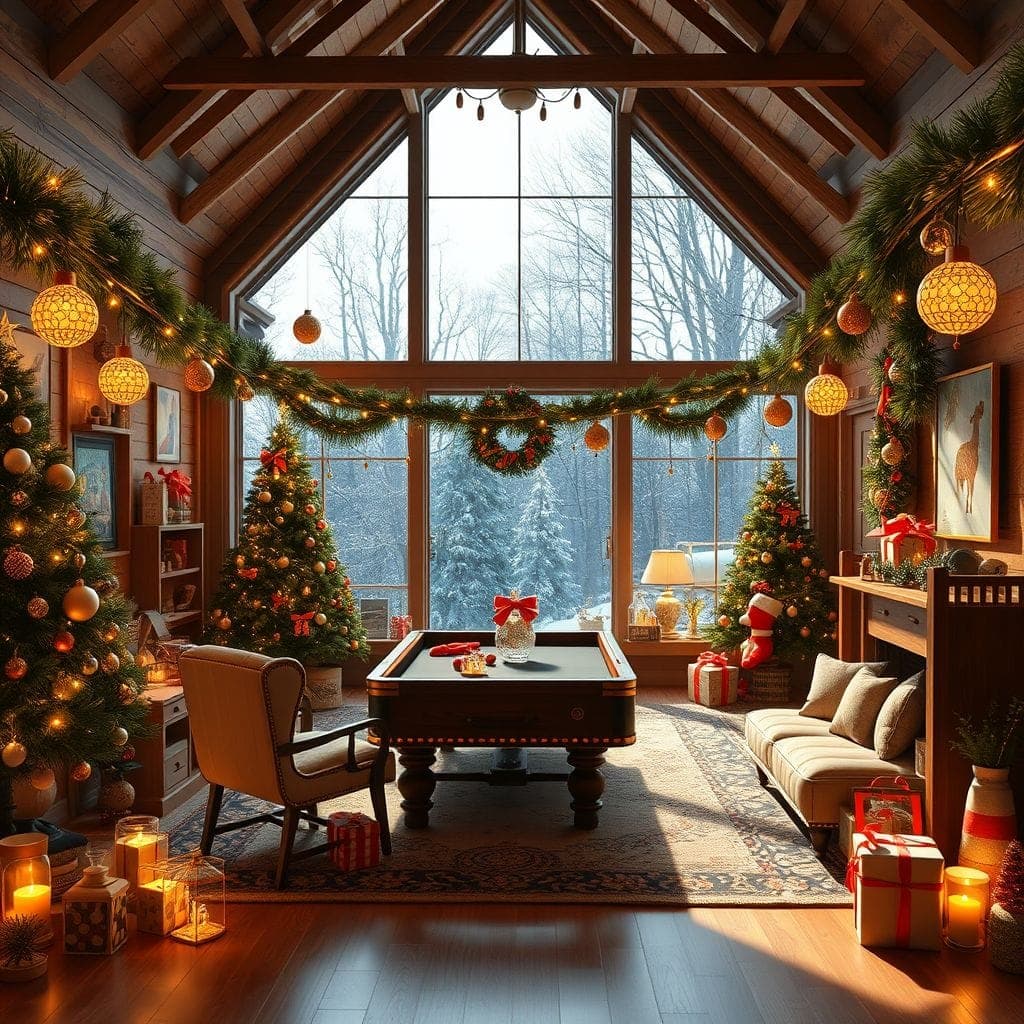 Christmas Game Room design example 2