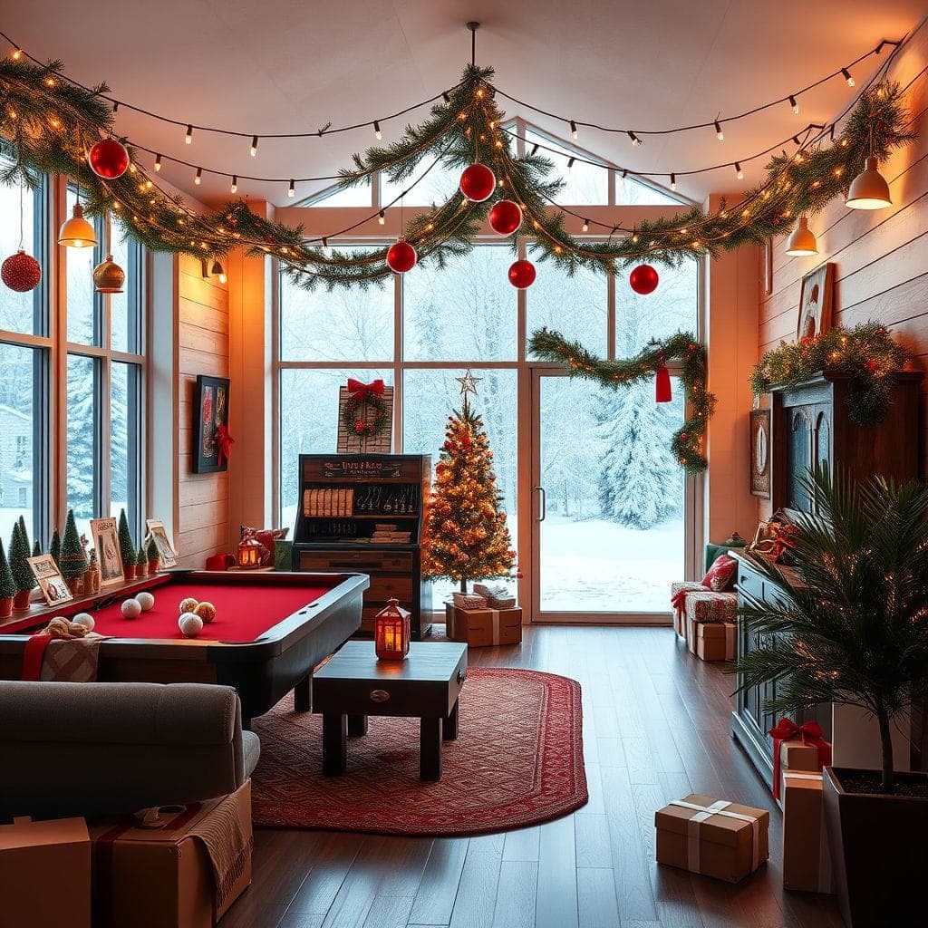 Christmas Game Room design example 3